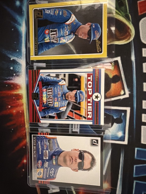 Kyle Busch #18 NASCAR Panini Card Lot (3) Cards + Sealed 2011 PressPass