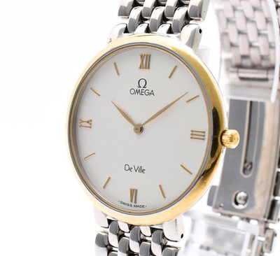 OMEGA De Ville 395.2378 Cal.1378 32mm Roman Dial Quartz Vintage Men's Watch JP