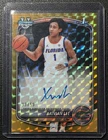 XAIVIAN LEE 2025 BOWMAN CHROME AUTO GOLD GEOMETRIC REFRACTOR 1ST PROSPECT 33/50