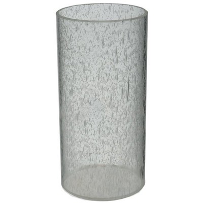 Meyda Lighting 3''W X 6''H Cylinder Seedy Shade, Clear Seeded Glass - 134648