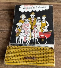 Vintage Safeway Food Stores Matchbook
