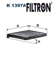 Filter, interior air fits: DAF XF FA 410/FA 440/FA 460/FA 510/FT 410/FT 440/F