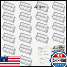 Mutualsign 4 inches Acrylic Stand 20 Pcs Table Number Holder Clear Sign Holder P