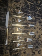 Faberware Stainless Flatware Set 8 Forks 2 Spoons 1 Knife