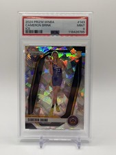 Cameron Brink 2024 Panini Prizm WNBA Ice Prizm Rookie RC #143 PSA 9