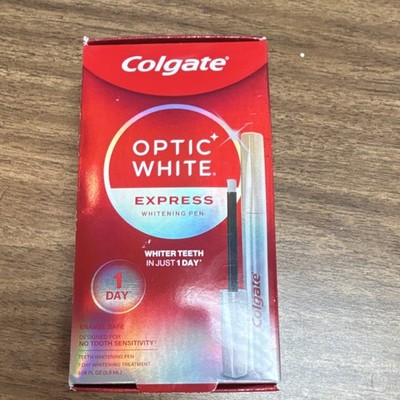 Colgate Optic White Express Teeth Whitening Pen Sugar Free Enamel Safe Vegan