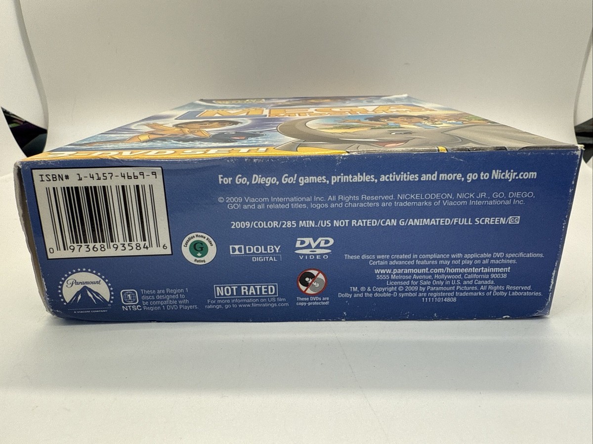 Go Diego Go!: Diego's Mega Missions! 3 DVD Set Arctic, Moonlight