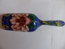 russischer Zuckerschaufel Emaille 916 Silber Cloisonne&acute; emailliert