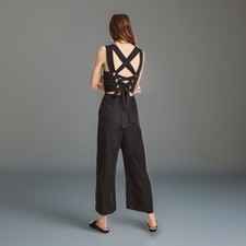 H M Eyelet Detail Jumpsuit Sz 4