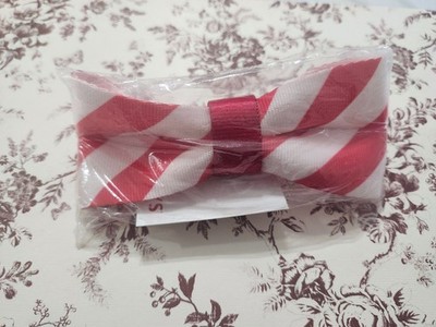 Harveys Seatbelt Candy Cane Winter Christmas Holidays Large Bow NWT