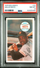 1970 Kelloggs #12 WILLIE MAYS HOF San Francisco Giants PSA 8 NM-MT