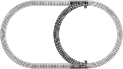 Lionel Fastrack Electric O Gauge, Inner Passing Loop Add-On Track Pack