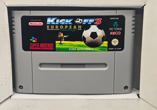 Kick Off 3 European Challenge | Snes Super Nintendo Game | Complete Cib Boxed  - Picture 9 of 12
