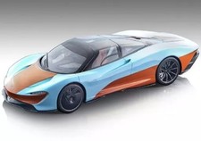 1/43 Technomodel McLaren Speedtail 2020 Light Blue x Orange DiecastItem