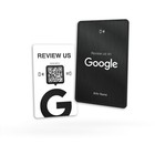 NFC Metallkarte für Google Bewertungen - SCHWARZ - mit QR-Code - Visitenkarte