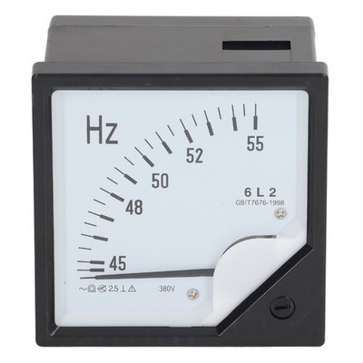 AC 380V Pointer Type Frequency Meter High Accuracy Square Panel Frequency De SET