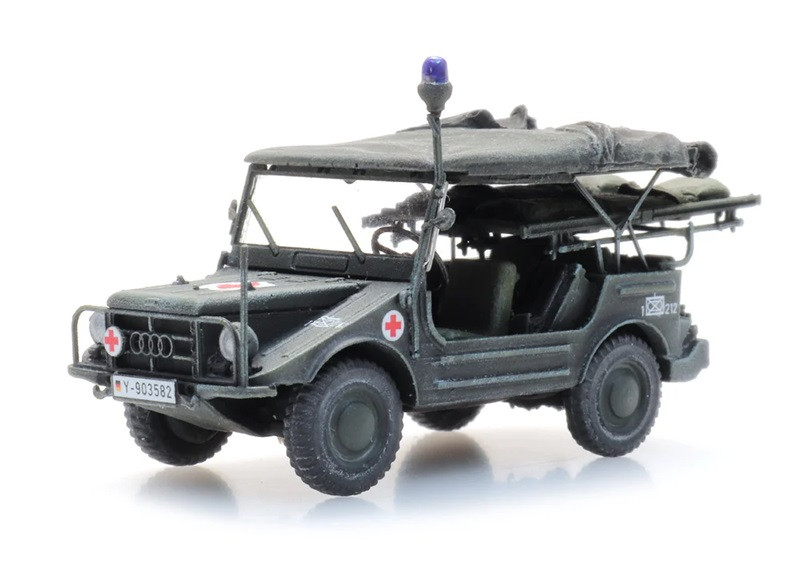 Artitec 6870446 - 1/87 / H0 Bundeswehr DKW Munga F91/4 Olive Medical - New