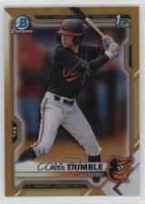 2021 Bowman Draft Chrome Gold Refractor 33/50 Reed Trimble #BDC-144 v9t