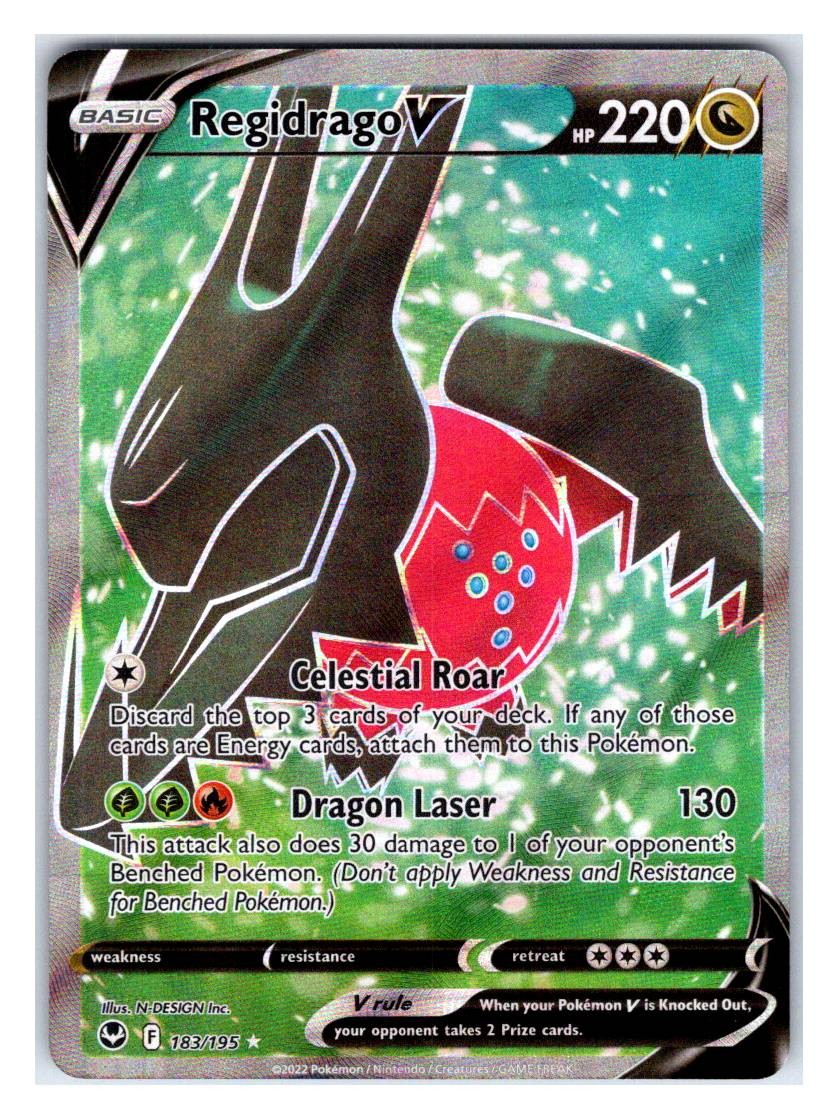 Pokemon TCG - Regidrago V (Full Art) - SWSH12: Silver Tempest 183/195 Ultra Rare