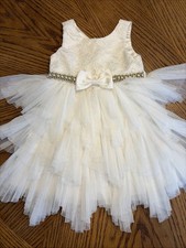 Stunning American Princess 3T White/pearl Formal Dress Wedding Etc