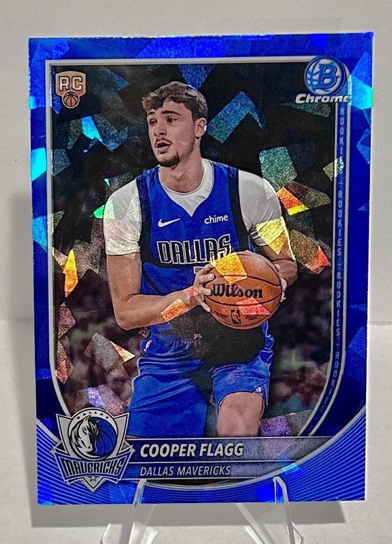 2025 Bowman Sapphire Cooper Flagg Chrome RC Rookie #BCV-1 Mavericks