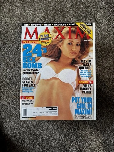 April 2003 Maxim Magazine 24's Sex Bomb Put Your Girl in Maxim! Is She Faking ?