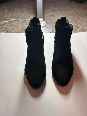 Blondo Women s Black Waterproof Suede Ankle Boots Size 8 1/2