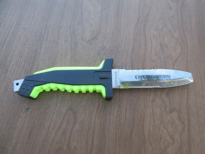 U.S. Divers Aqua Lung Diving Knife (broken sheath) Stainless Steel