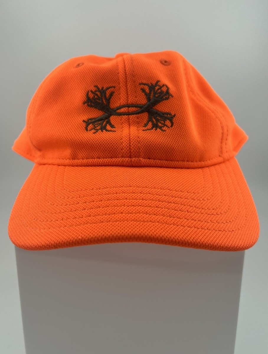 Under Armour Orange Blaze Antler Logo adjustable fit for size child. View 2