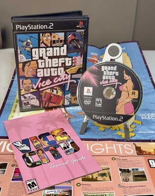 Grand Theft Auto: Vice City (PlayStation 2, 2002) CIB, Maps, Tested