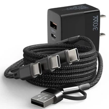 30W Charger for DJI Mini 4 Pro/4K, Mini 3/3 Pro, Mavic 3, Air 2S, Avata Drone,