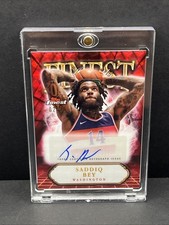 2024-25 Topps Finest Finest Auto /10 Saddiq Bey Red & Black Refractor Geometric