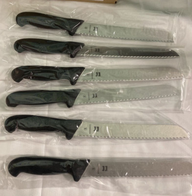 Mercer Millennia M22509KEC, 8'' Commercial Serrated Bread Knife, 6 Count