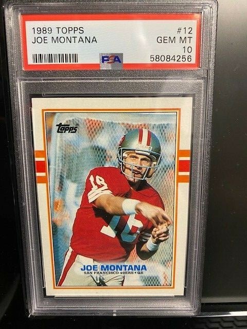 1989 Topps 12 Joe Montana San Francisco 49ers PSA 10 HOF NFL