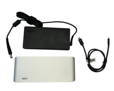 Elgato Thunderbolt 3 Dockingstation für PC und Mac   170W Netzteil & TB3 Kabel