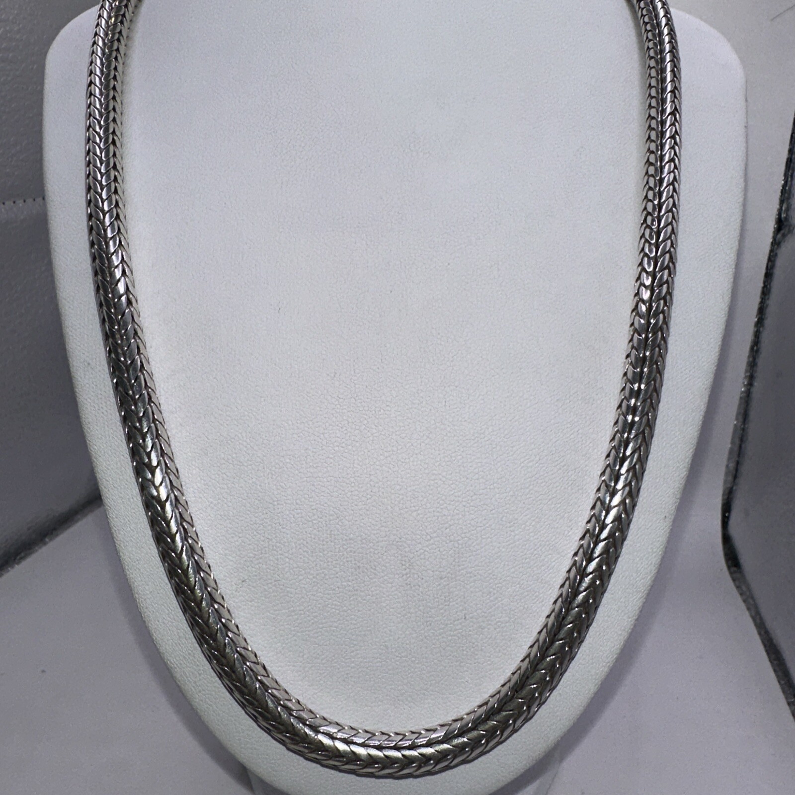 Solid Sterling Silver 20”  Round Chain Necklace (… - image 3