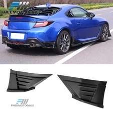 Fits 22-25 Subaru BRZ & Toyota GR86 JDM Matte Black 2PCS Rear Bumper Aprons PP