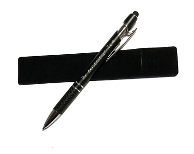 Set 7 tlg. Kugelschreiber Kuli Kulli Stylus 5x Kuli Ersatzmine Etui Ihre Gravur