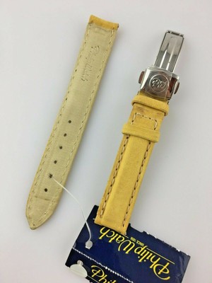 CINTURINO OROLOGIO PHILIP WATCH 17MM DEPLO PELLE CUCITURE NEW OLD STOCK |  eBay