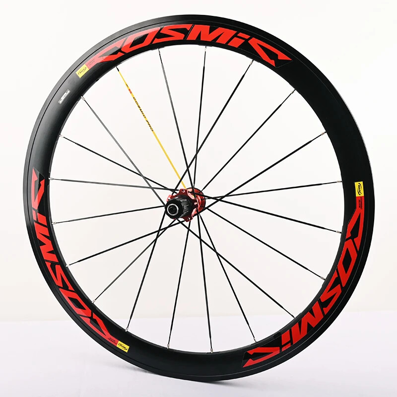 700C Road Bicycle Wheelset V/Rim Brake Straight Pull Carbon Fiber Hub ...
