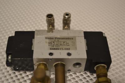 ONE USED SIEBE SOLENOID VALVE 8MM511-102 WITH CAMOZZI CONTROL VALVE RFU-482.