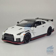 1:32 Nissan GTR R35 Nismo Modelo Coche Diecast Vehículo de Juguete Colección Niños Blanco