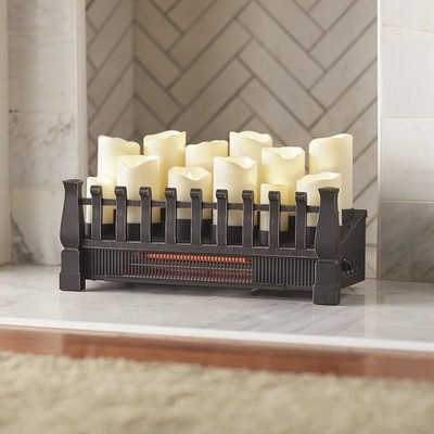 Electric Fireplace 20 In Candle Insert With Infrared Heater