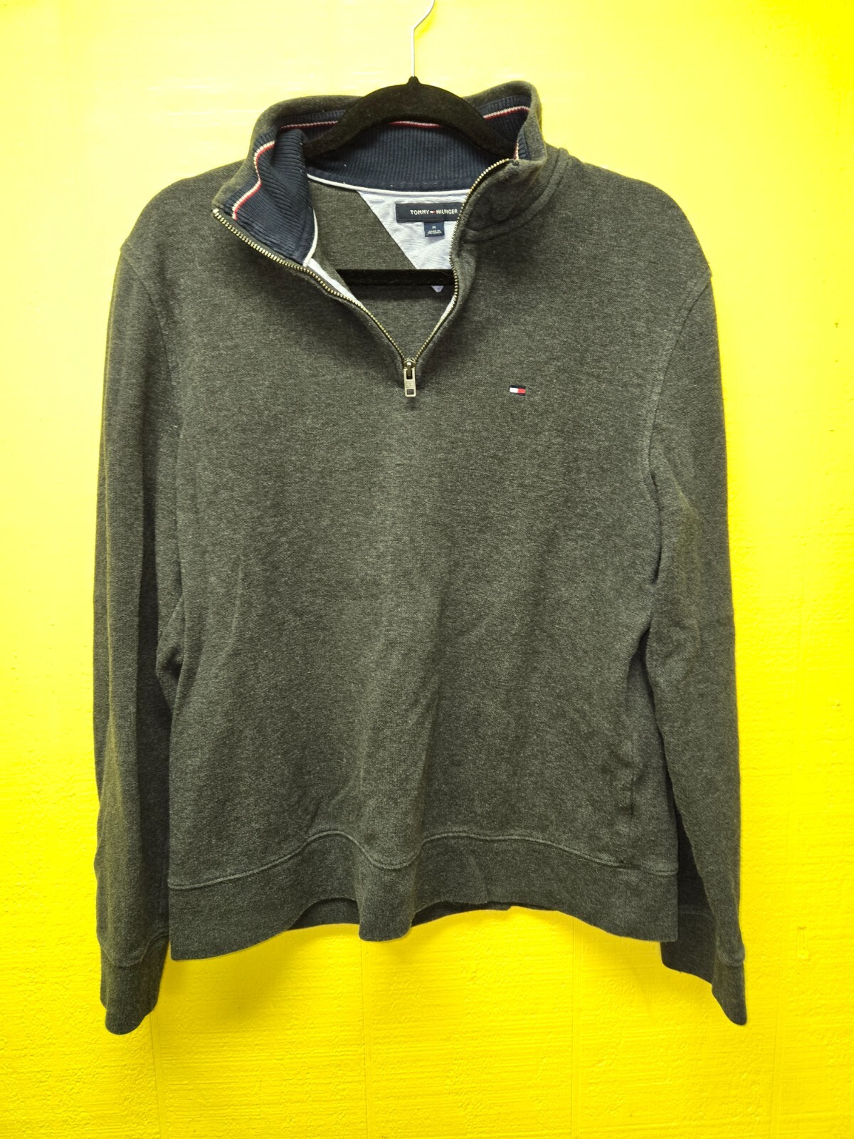 Van Hausen flex 1/4 zip algadon/polyester long sleeve sweater/jacket Gray XXL