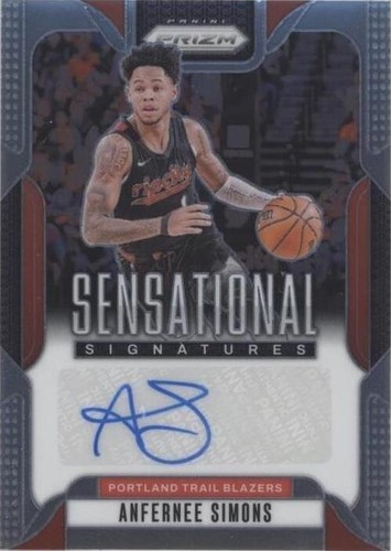 2024 Prizm Sensational Signatures Choice Anfernee Simons Blazers
