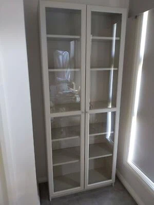 Display Cabinet Bookcase With Glass Doors Bookcases Shelves