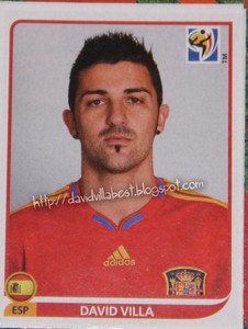 Resultado de imagen para david villa 2010 CROMO