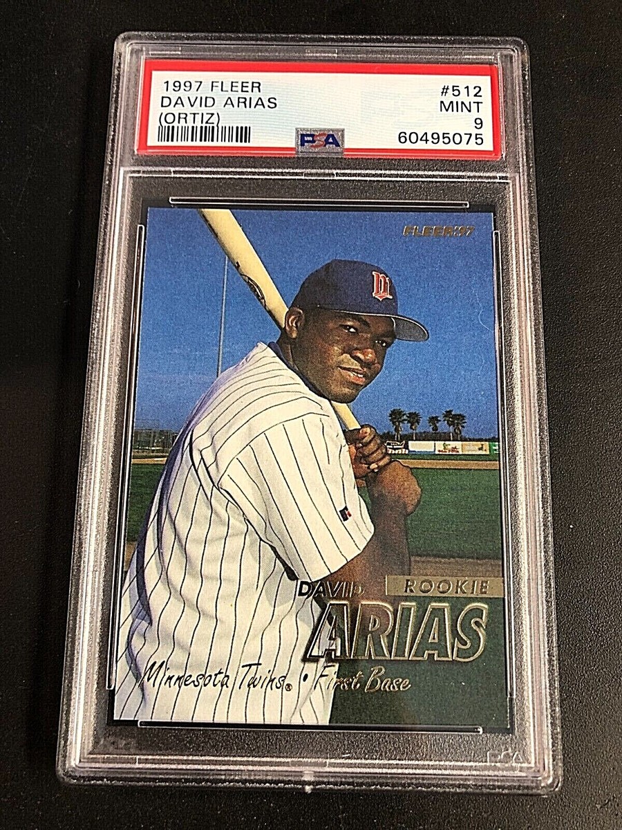 David (Arias) Ortiz 1997 Fleer Rookie RC #512 PSA 9 MINT Red Sox