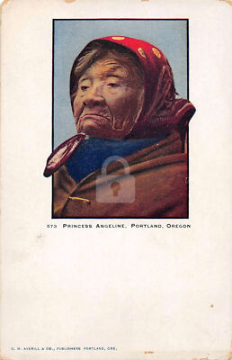 Portland Oregon Princess Angeline Postcard Copy