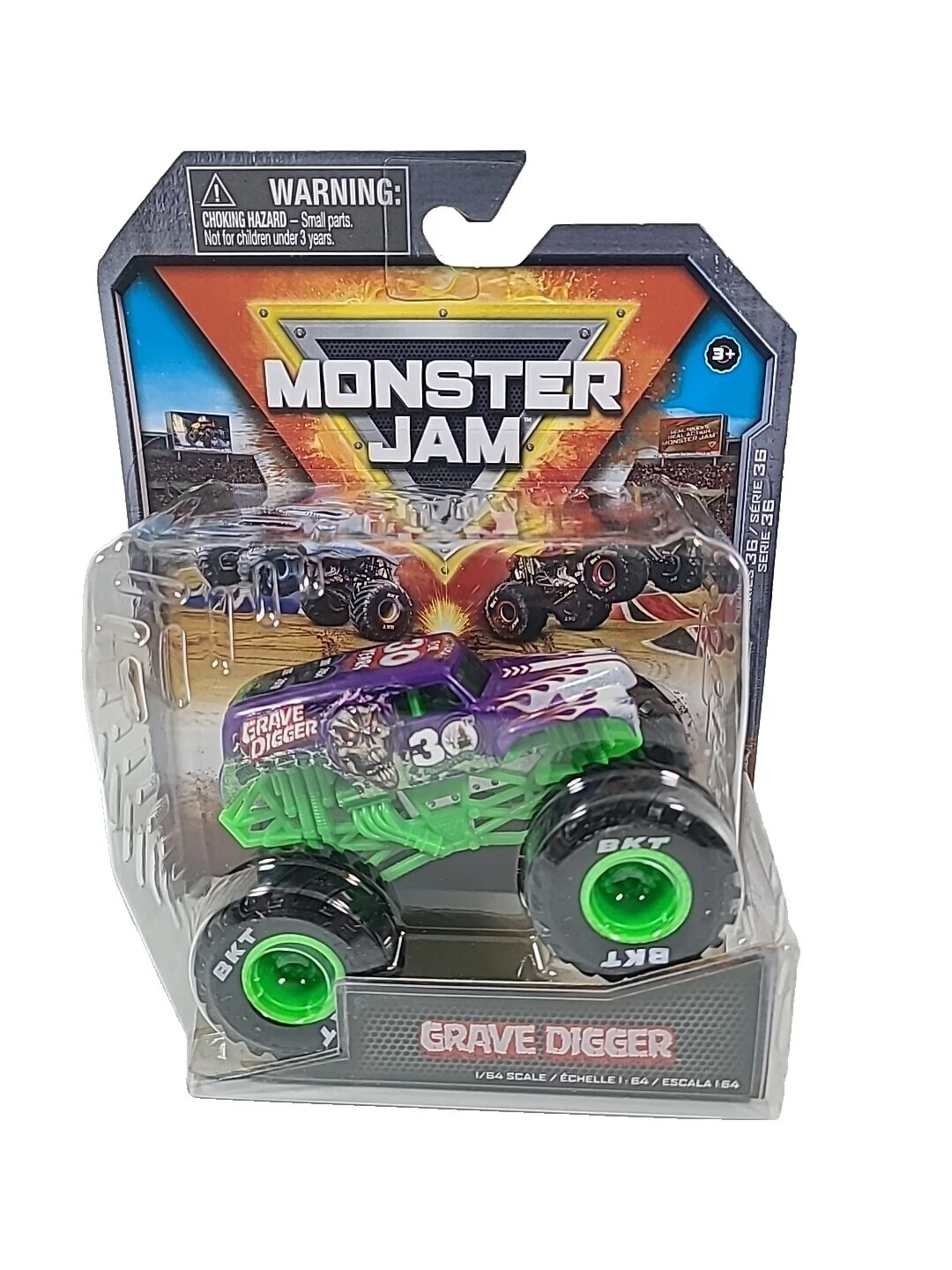 Литые модели и игрушечные транспортные средства Hot Wheels Monster Jam масштаб 1:64